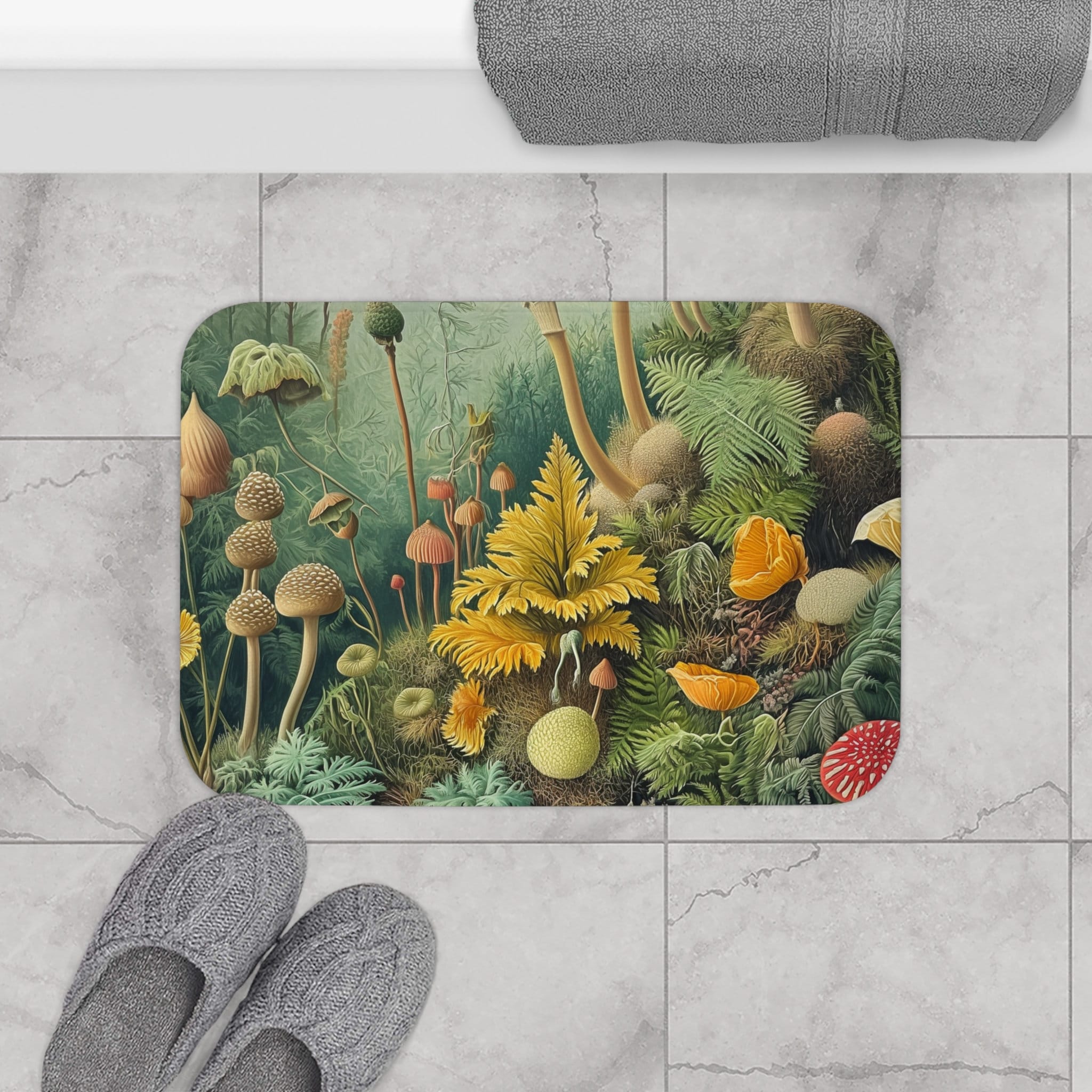 Cottagecore Bath Mat, Mushroom Bath Mat, Mushroom Bathroom, Mushroom ...