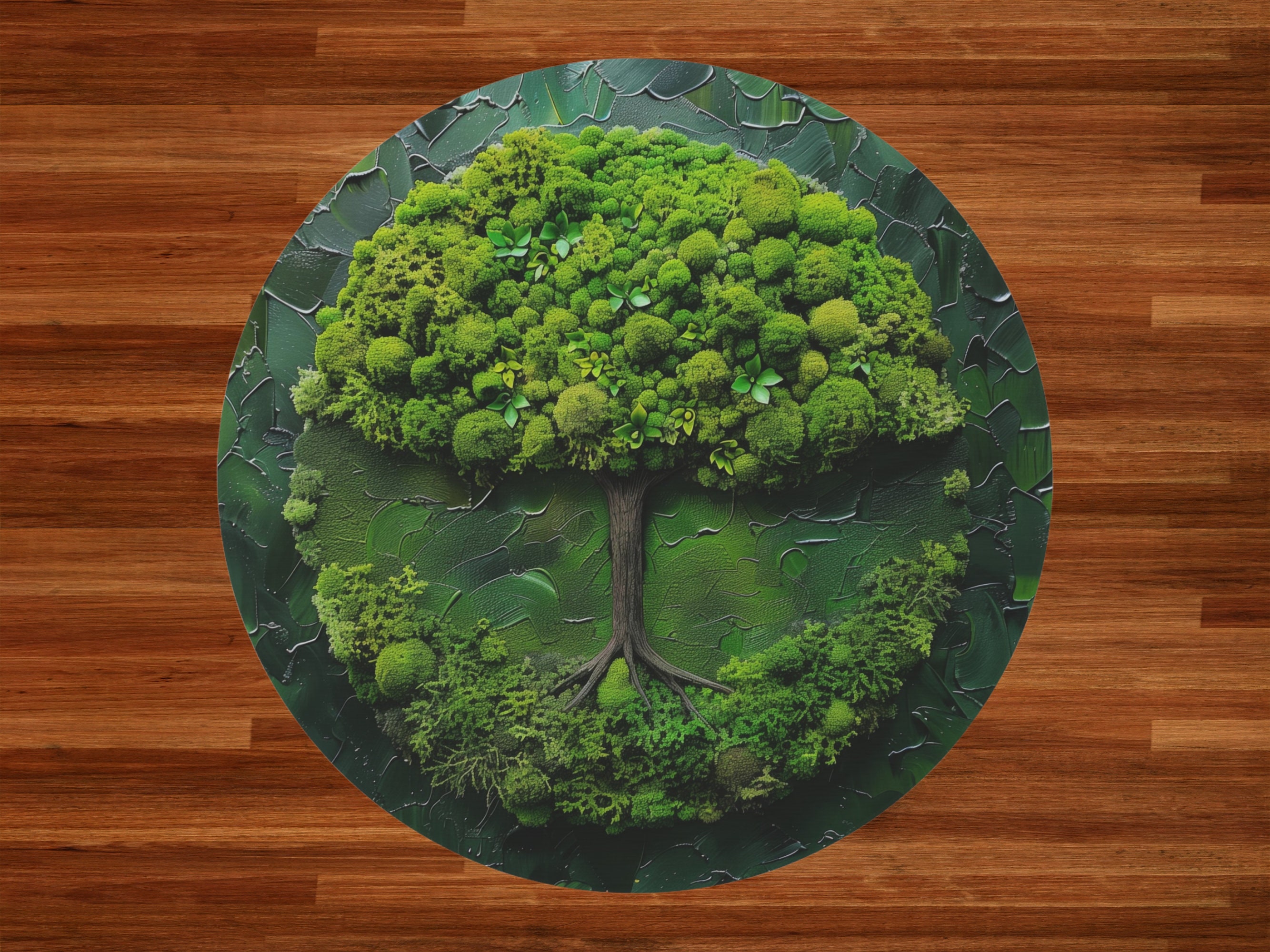 Moss Tree Area Rug, Moss Rug for Bedroom, Moss Rugs, Nature Rug, Moss ...