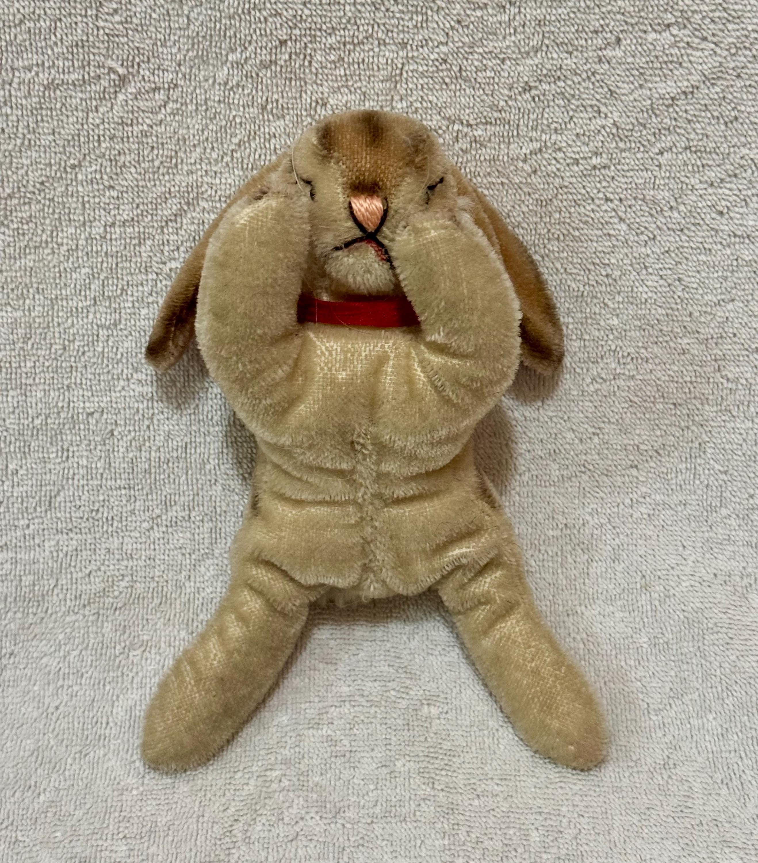 Sleeping Vintage Steiff Bunny - Etsy