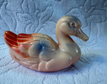 Vintage Irwin Celluloid Pink Swan 1930’s Rattle Japan