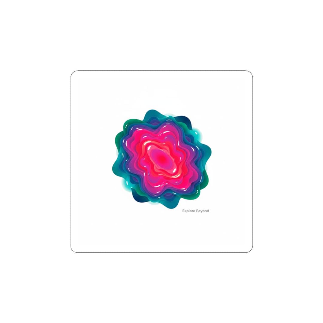 Thermographic Heatmap Blossom Sticker | Thermal Camera Art, Infrared ...