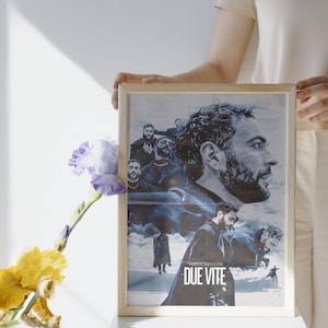 Póster digital Marco Mengoni Due Vite Sanremo 2023 Inicio Impresión PDF Alta definición Arte mural Regalo Arte de fan de la música italiana