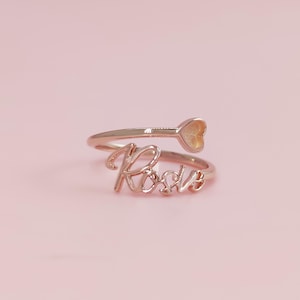 Solid Gold Name Ring Setting, 10k 14k Gold Ring, Breastmilk Ring, Breastmilk Ashes Hair Resin Jewelry Blank Components