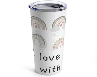 I love someone with Allism #ToneItDownTaupe Tumbler 20oz