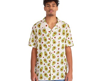 Happy Avocado Men's Hawaiian Shirt (AOP)