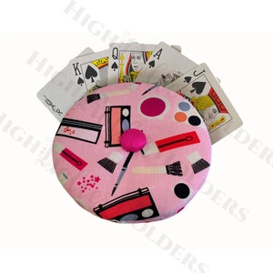Pink Girlie Make-Up Design, Playing Card Holders, Gamers, Bridge Club, Regalos para tiburones de cartas, Picas, Dominó, Consejos de poker