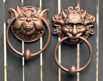 Labyrinth Inspired Door Knocker Set: Hand Painted, Magnet Embedded, Cruise Door Decor