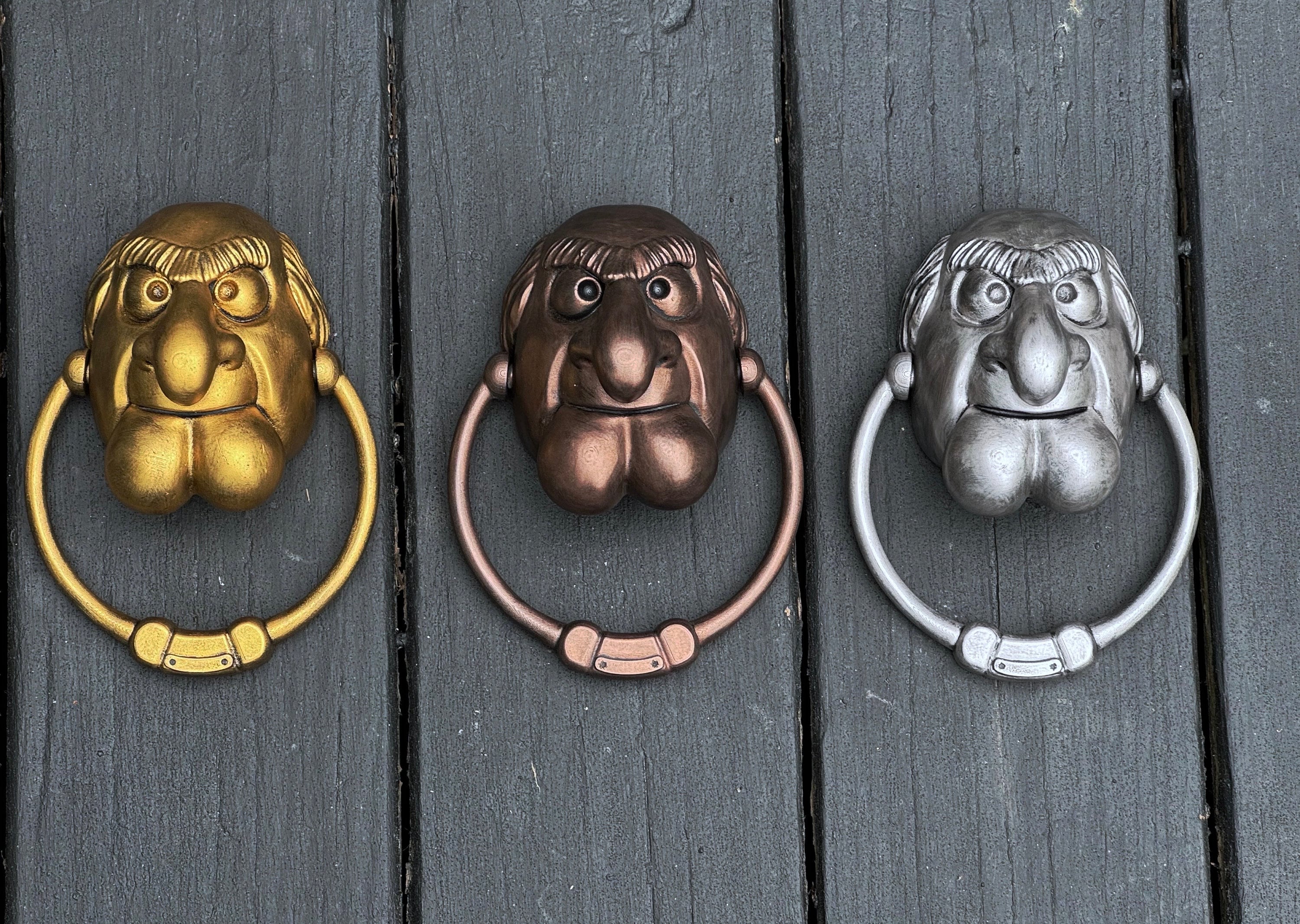 Muppets Christmas Carol Inspired Door Knocker Mount on Door or Use as a Fridge Fan Art