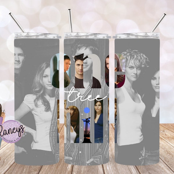 One Tree Hill Tumbler Wrap Design, 2000's Tv Show Tumbler, 20oz Skinny One Tree Hill Junkie Tumbler, Digital Wrap PNG, One Tree Hill TV Show