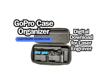 Descarga digital Lightburn / .lbrn / Organizador de estuche GoPro / Inserto de estuche de cámara de espuma