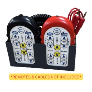 Rieco camperaansluiting houder met dubbele controller| Afstandsbedieningen niet inbegrepen