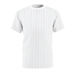 Preppy Plaid Men&#39;s Tee, Cozy Tartan Shirt in Silver, Blue Fall Flannel Shirt, Buffalo Check Unisex Top, Microfiber Knit Shirt S-3XL