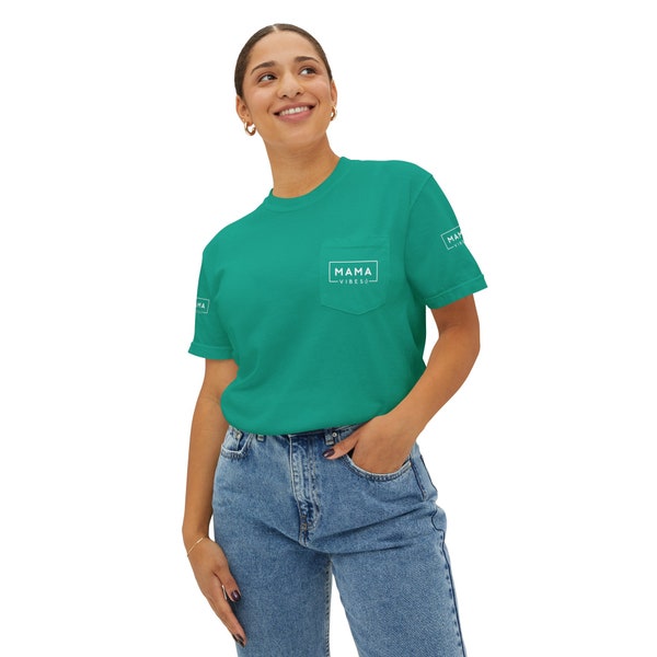 Trendy Top Presents for Mom Gifts Ideas for Mothers Day Top Unisex Garment-Dyed Pocket T-Shirt