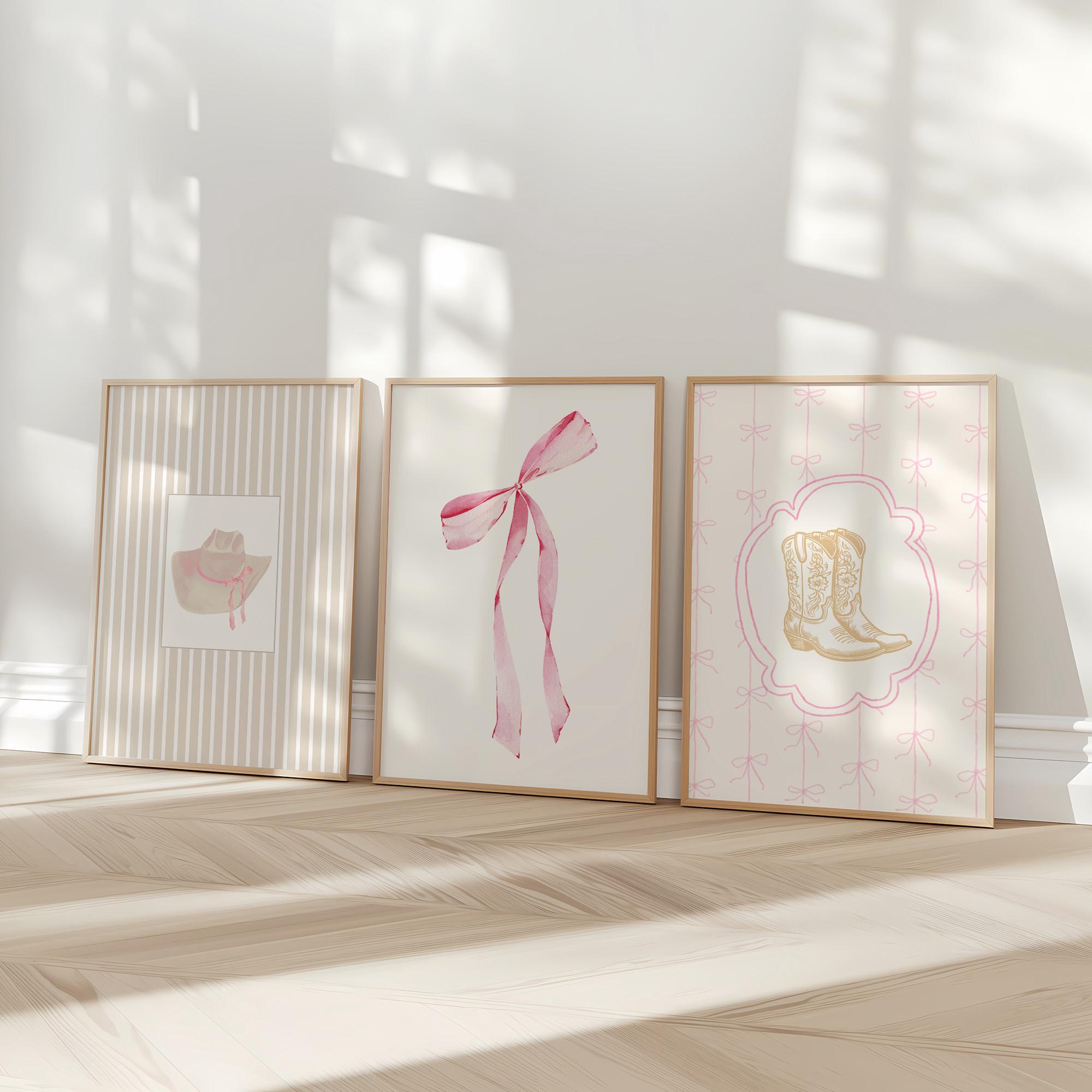 retro cowgirl art prints - set of 3 - digital download... Western Prints, Pink Rodeo Cowgirl Nursery Decor, Cowboy Print Set of ...