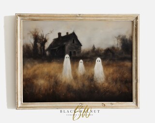 Quadro Su Tela YFCLDPH Con Strega – Decorazione Artistica Da Parete Per Halloween, Stile Vintage E Rustico, Per Casa E Ufficio