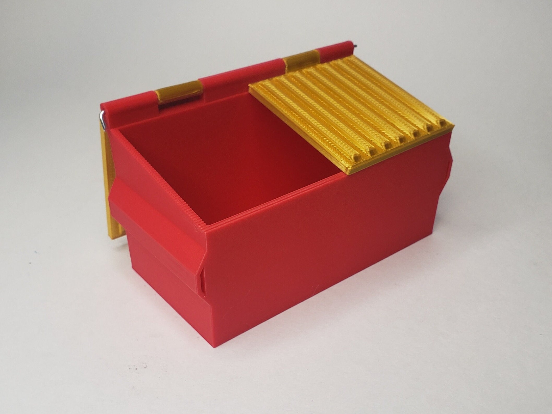 Desktop Dumpster / Cotton Swab Storage / Qtip Dumpster / Mini Trashcan / Dab Dumpster / Small