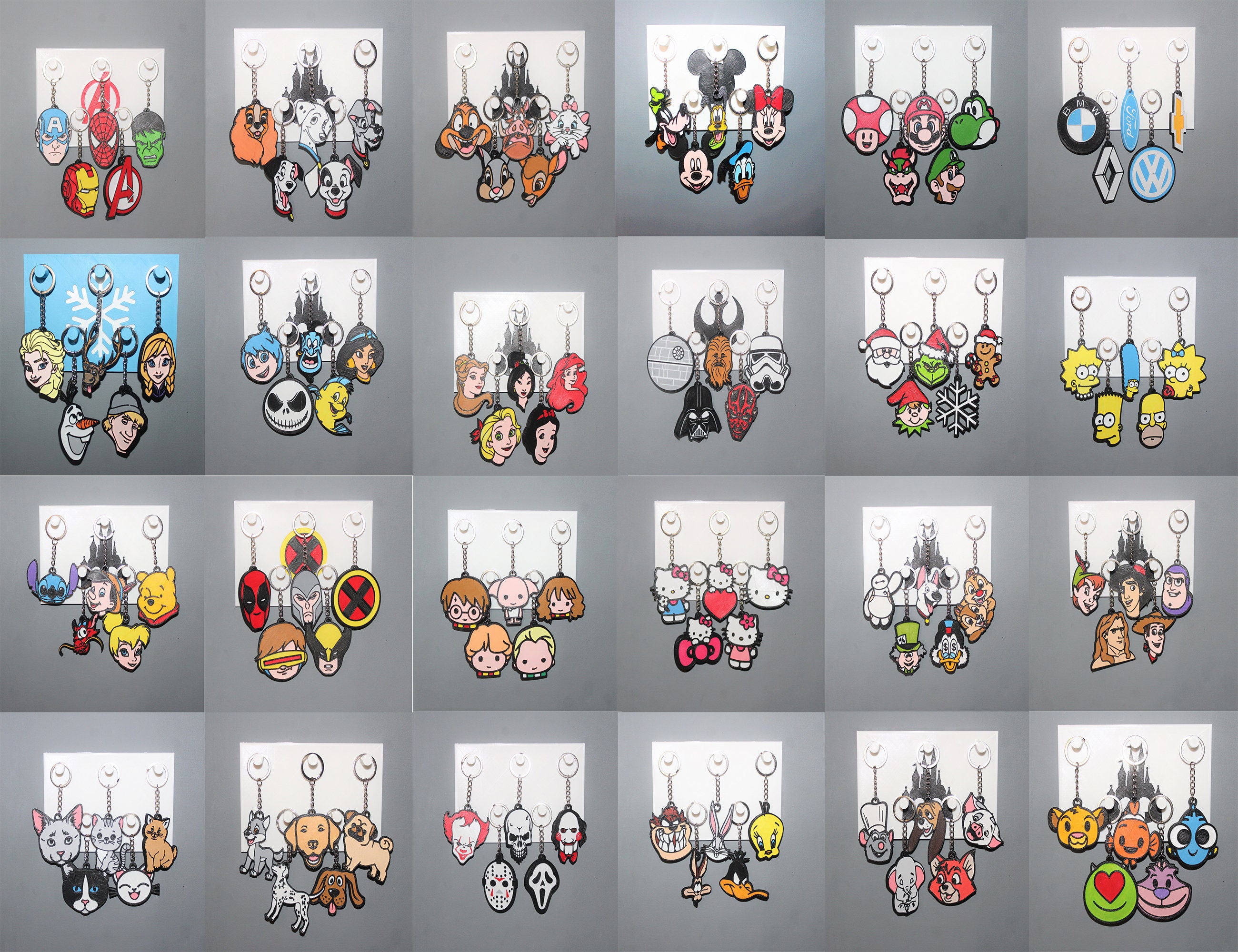 3D STL Giant Keychain Pack 500 Pcs High Quality Stl Models Bestseller