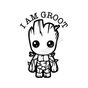 Groot Inspired Decal