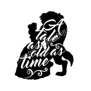 Beauty and the Beast Inspired Decal