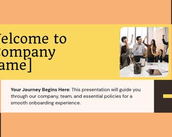 employee onboarding Template: Customizable HR Handbook Canva PDF Download, new hire template, canva template