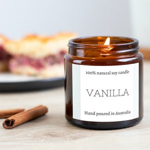 Minimalist candle label, Candle Label Template, Editable label, product label