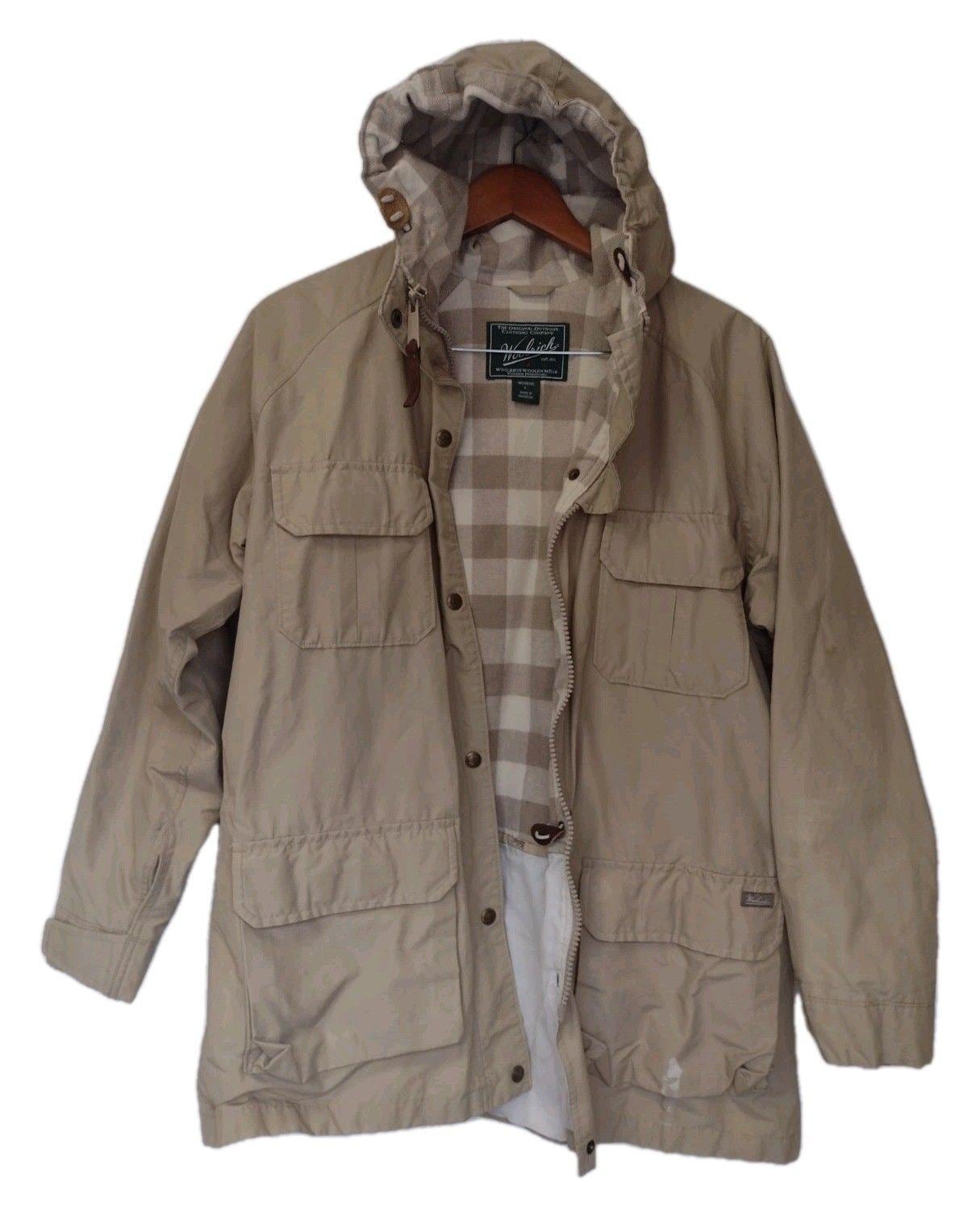 Woolrich Woolen Mills Daiki Suzuki Women's Khaki Parka L Fixed