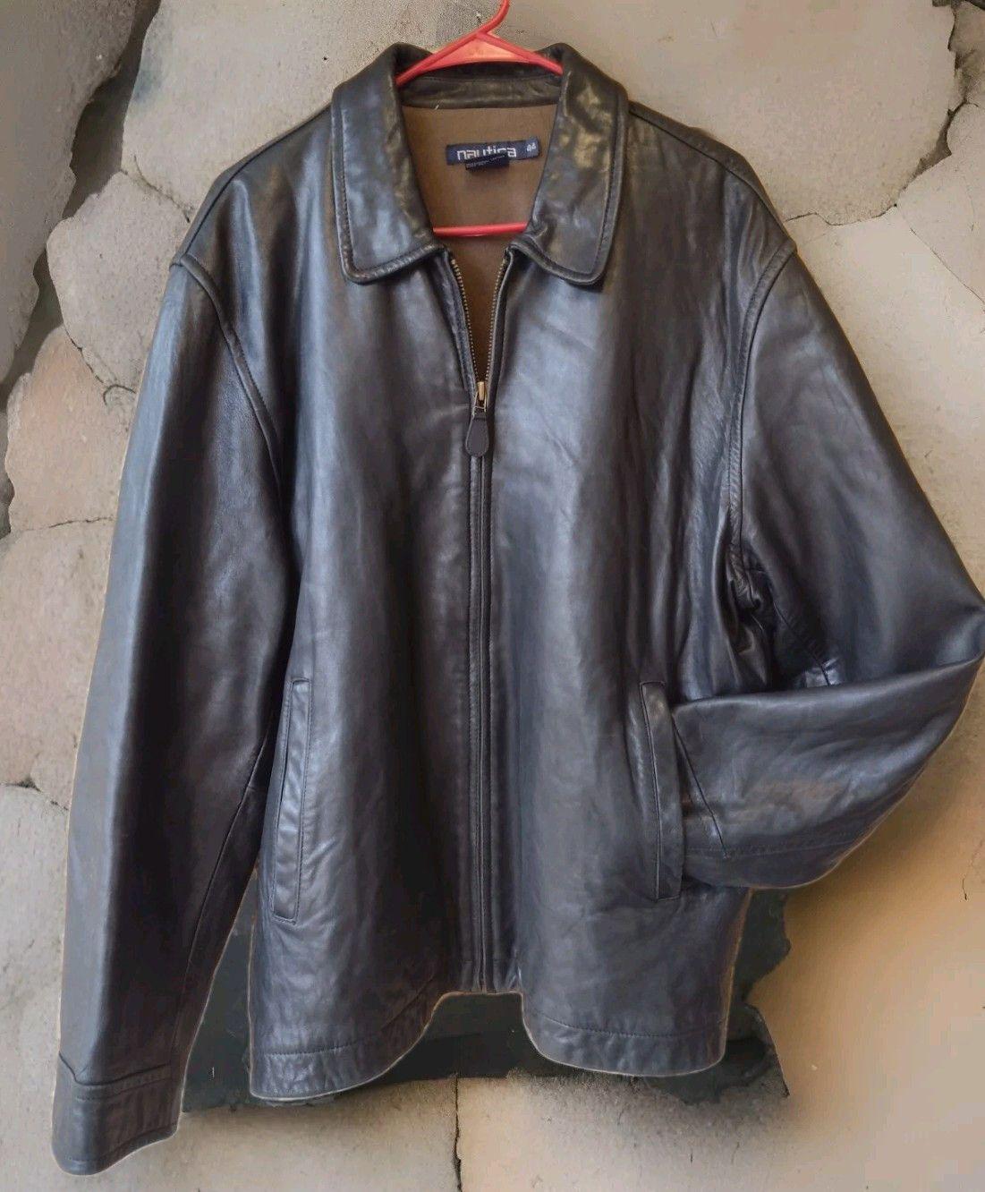 ジャケット・アウター 90s Vintage NAUTICA Lamb Leather 44 BLK 90s Vintage NAUTICA Lamb Leather 44 BLK