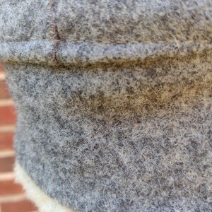 Vintage 80s Filson Wool Trapper Hat Shearling Lined USA ACTWU Medium image 4