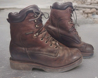 Vintage Chippewa Boots 9.5D USA | Pre-McKelvey | Podeszwa Vibram | Odcisk Brave Heel