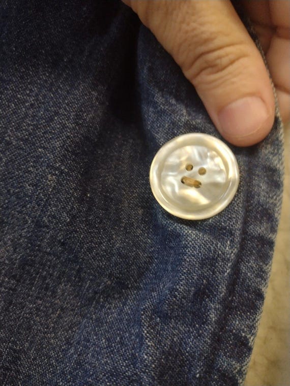 Vintage 70s H.I.S. Sportswear Denim Sherpa Lined … - image 7