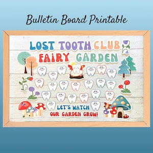 Lost Tooth Bulletin Board Kit, School Nurse Bulletin Board Decorations, Kindergarten Bulletin Board Set Printable, School Nurse Decor
