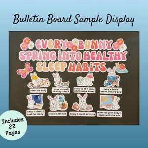 Spring Health Bulletin Board Kit, School Nurse Bulletin Board Set ...