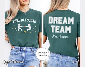 Custom Field Day Shirt Comfort Colors Tee | Personalized Team Name Teacher Squad Shirt