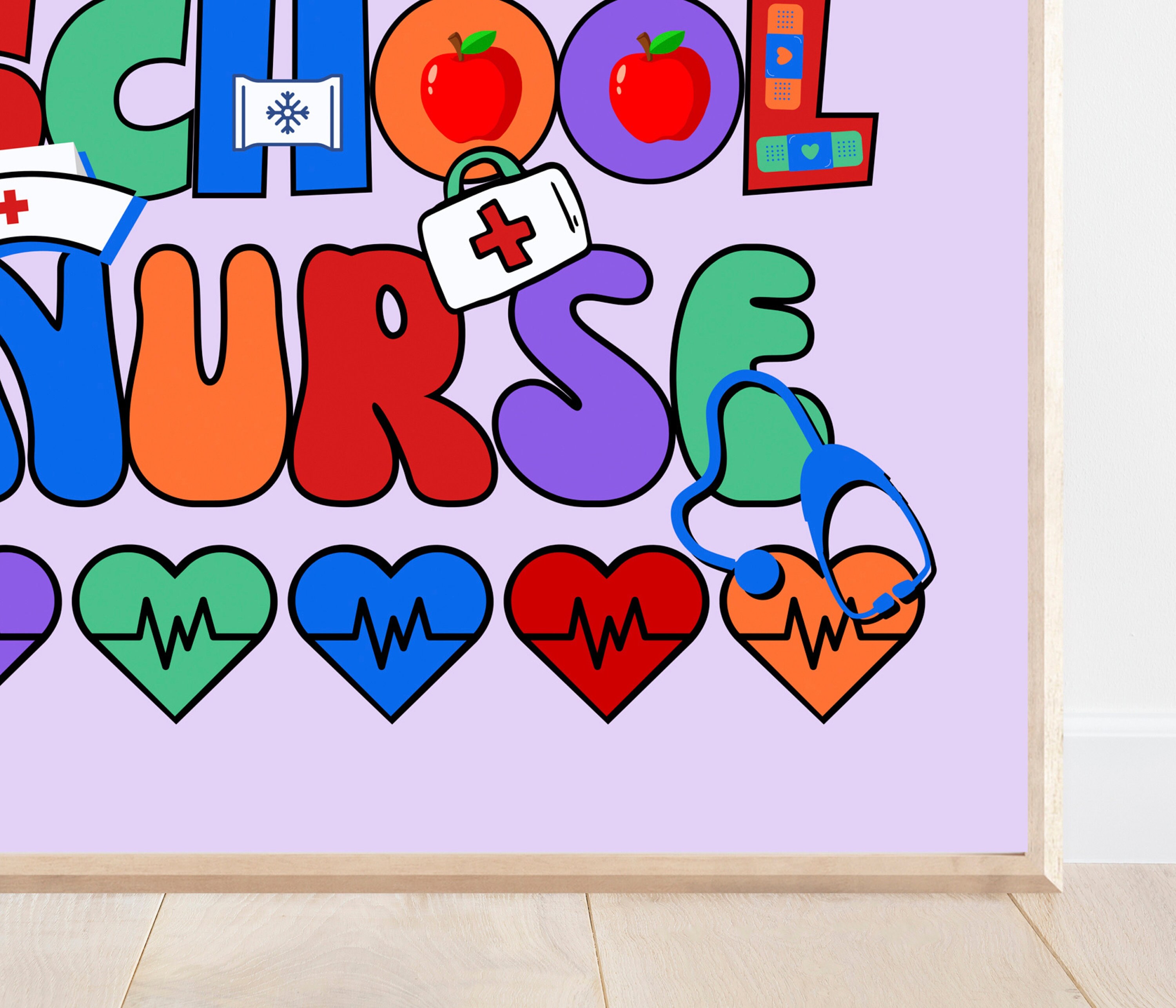 School Nurse Poster, School Nurse Office Decor Ideas, Cute Health