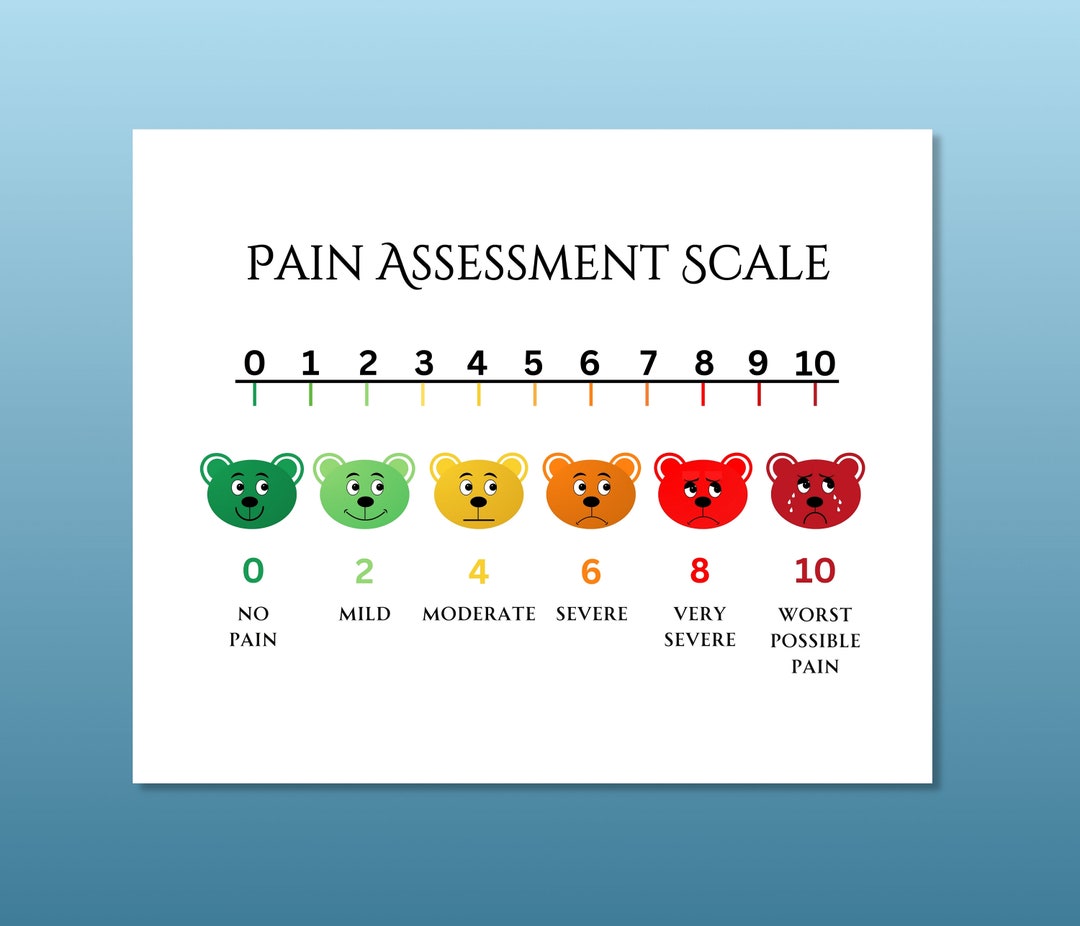 teddy-bear-pediatric-pain-scale-poster-kids-pain-chart-child-pain-scale-animal-poster-home-health-pain-assessment-scale-for-parent-etsy for Free Printable Pain Scale Faces Teddy Bear Pediatric Pain Scale Poster, Kids Pain Chart, Child Pain Scale Animal Poster, Home Health Pain Assessment Scale for Parent - Etsy for Free Printable Pain Scale Faces