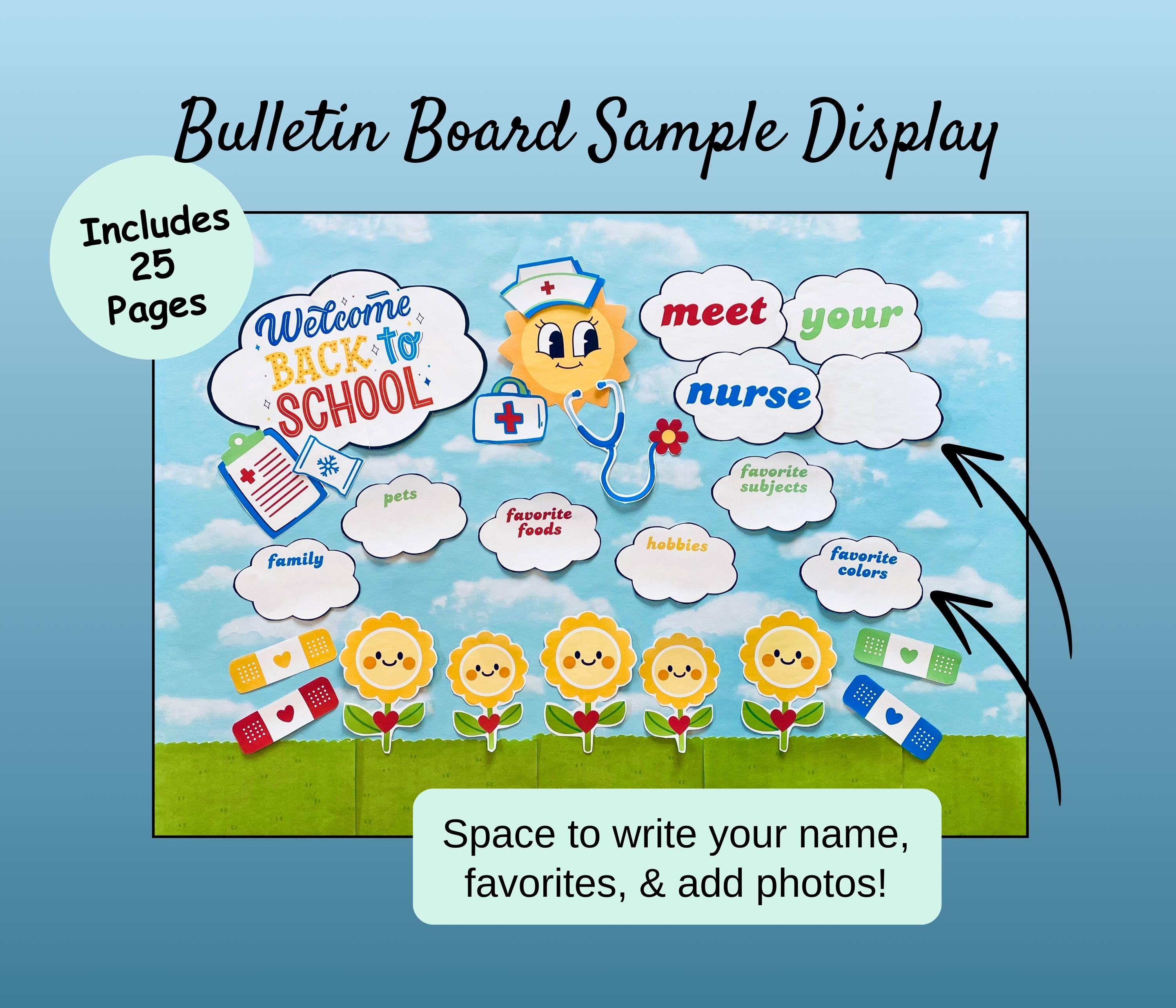 Meet the Nurse Bulletin Board Printable: Back to School Decor (PDF ...