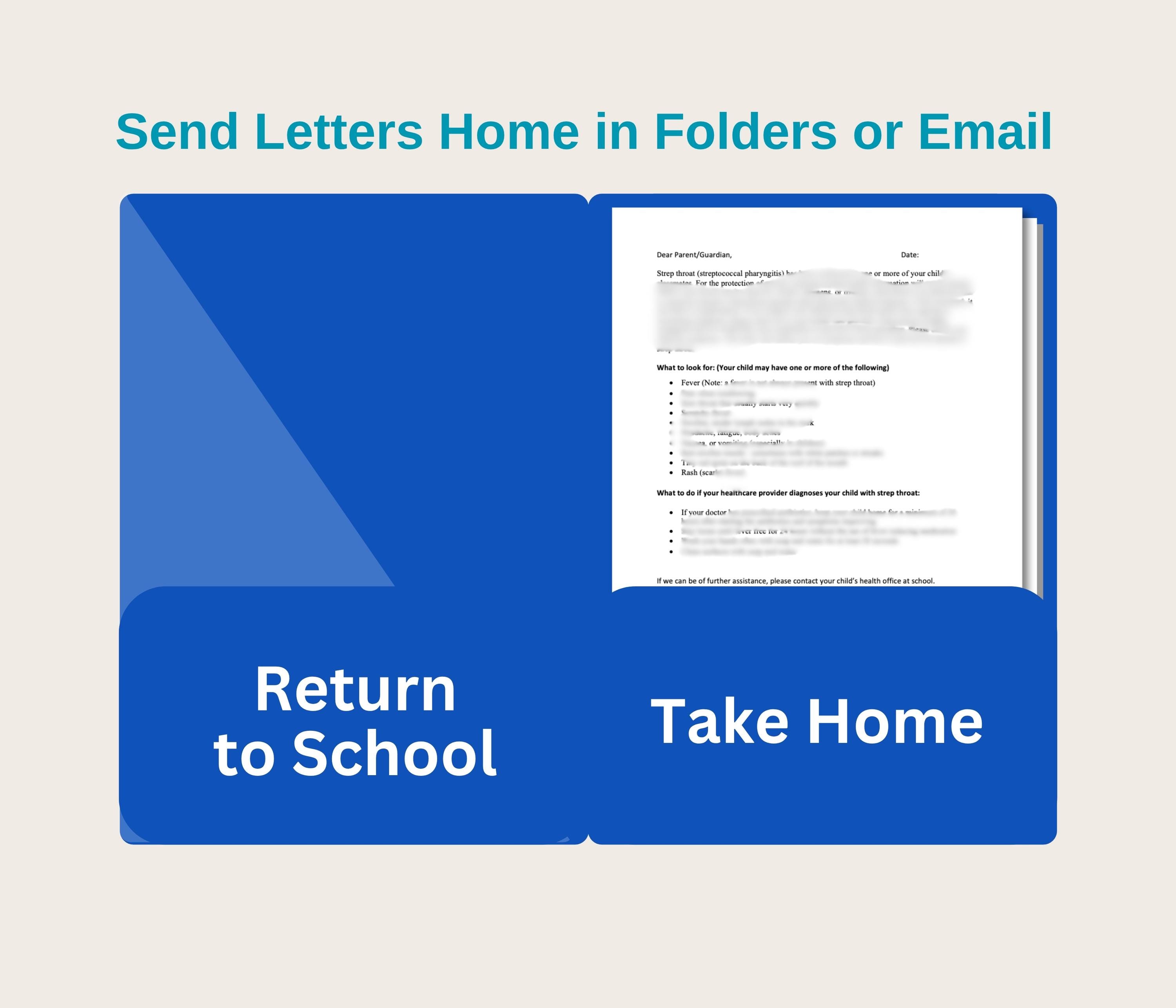 Strep Letters School Nurse Letter & Flyer Templates | Strep Prevention (digital ...