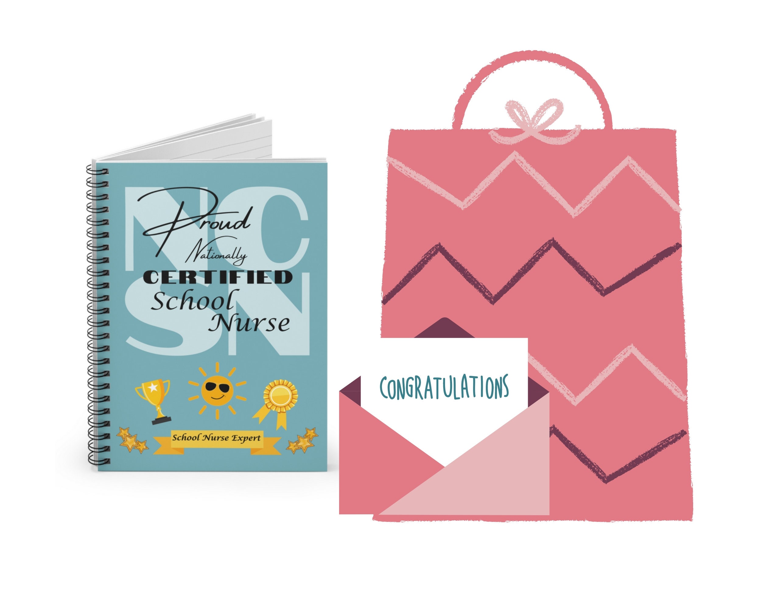 Gift for Nationally Certified School Nurse, Congratulatory Gift for