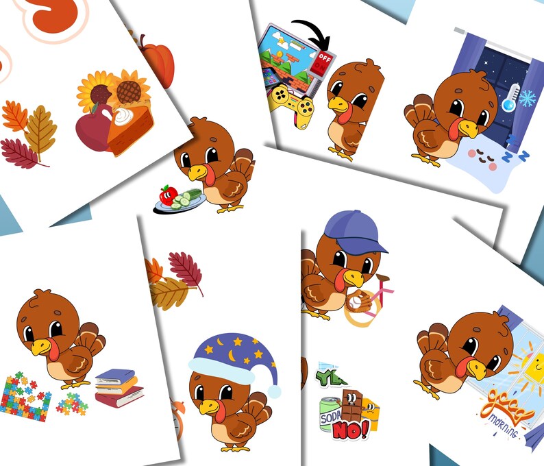 Healthy Sleep Habits Bulletin Board Kit, Thanksgiving School Nurse