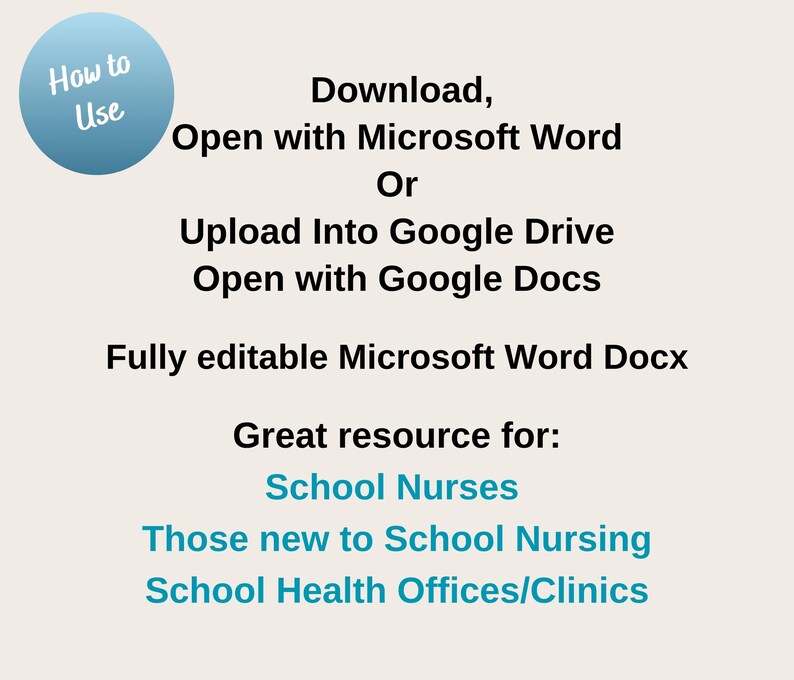 Strep Letters School Nurse Letter & Flyer Templates | Strep Prevention (digital ...