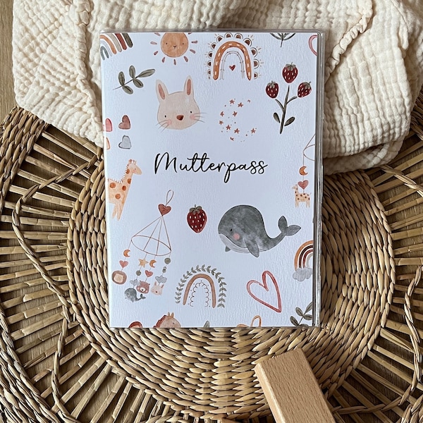 Mutterpasshülle Boho personalisiert | Schutzhülle für den deutschen Mutterpass | Geschenkidee zur Schwangerschaft