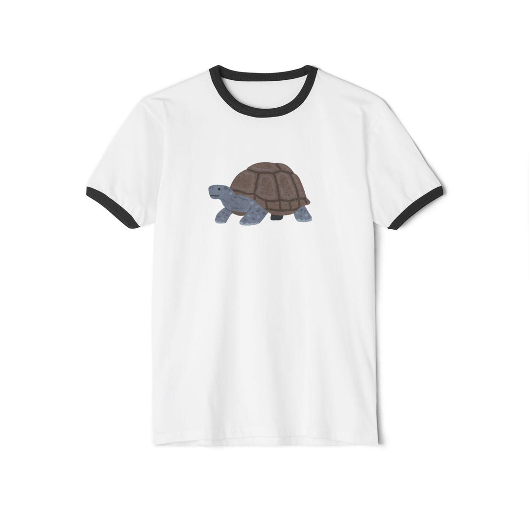 Turtle Servant Ringer Cute Turtle Illustration Ringer Animal Tshirt - Etsy