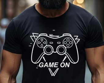 Idea de regalo para hombre / Game On / Camiseta de videojuego Camiseta Tallas grandes hasta 5XL