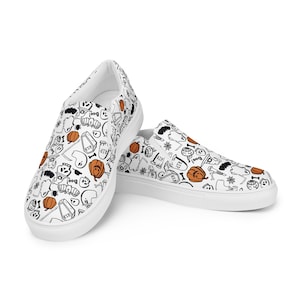 Women&#39;s BOO! SHOES Slip-on Canvas Shoes Limited Time Cute Halloween Fall Autumn Trendy Graphic Shoes