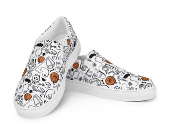¡ABUCHEO de mujer! ZAPATOS Zapatos de lona sin cordones Por tiempo limitado Lindos Halloween Otoño Otoño Zapatos gráficos de moda