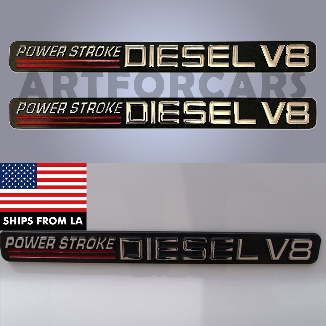 Ford POWERSTROKE Diesel V8 DECALS Emblems 19992004 F250 F350 Etsy