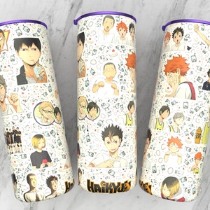 Straight 2 PNG 20 oz skinny tumbler anime da seamless sublimation design | 300 dpi ready print | Anime wrap