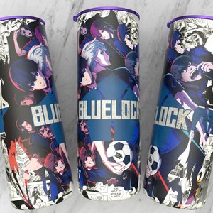 20 oz skinny tumbler Straight anime sublimation design | manga panel design | manga collage wallpaper 300 dpi ready print | Anime wrap