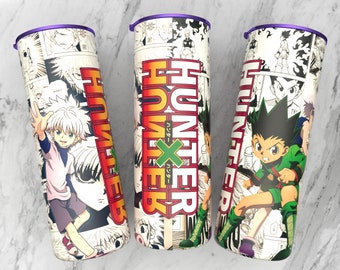 Design a sublimazione anime con tumbler skinny dritto da 20 oz / design del pannello manga / carta da parati collage manga stampa pronta a 300 dpi / avvolgimento anime