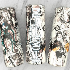 Straight PNG 20 oz Skinny Tumbler Anime mit nahtlosem Sublimationsdesign | 300 dpi druckfertig | Anime-Wrap